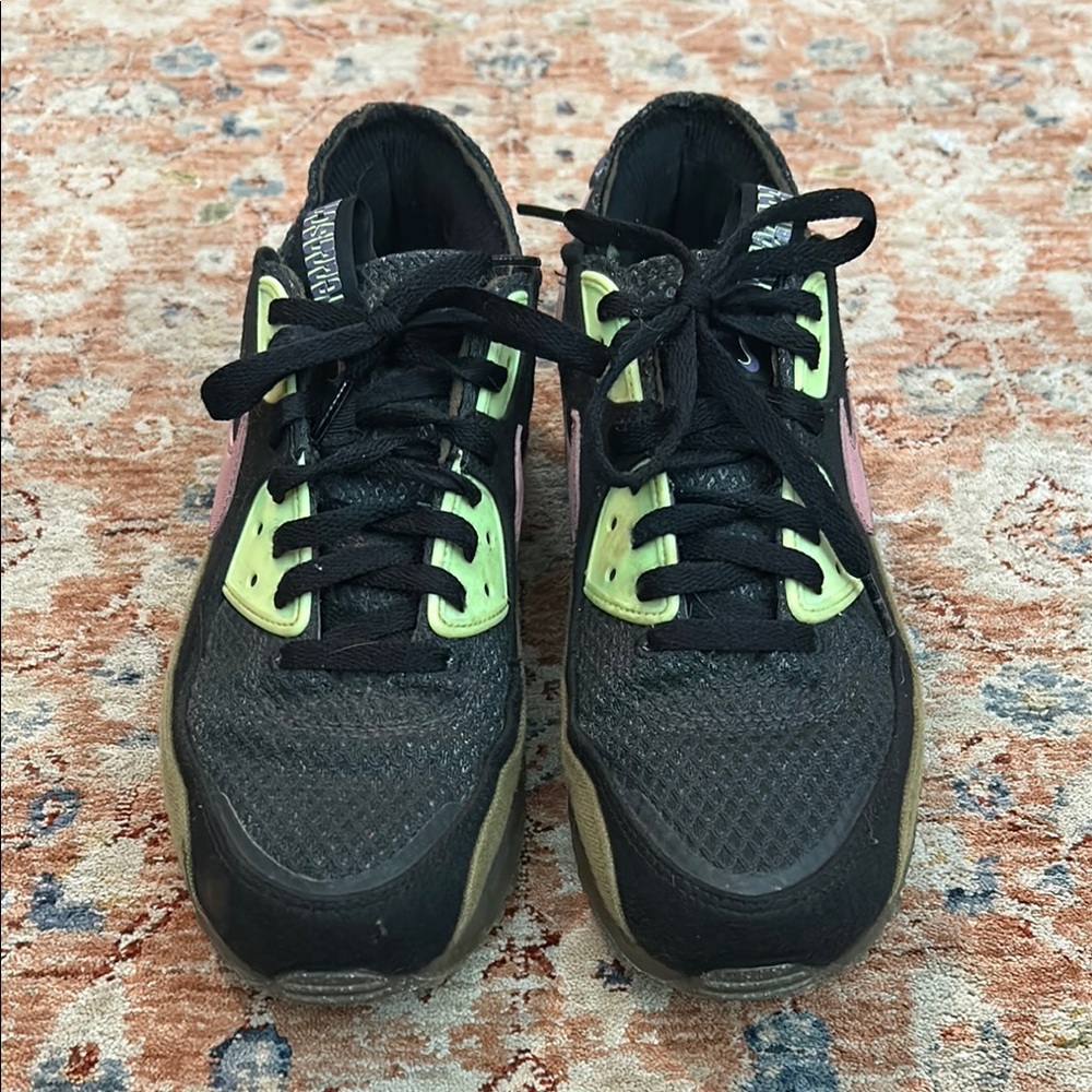 Black and Neon Sneakers
